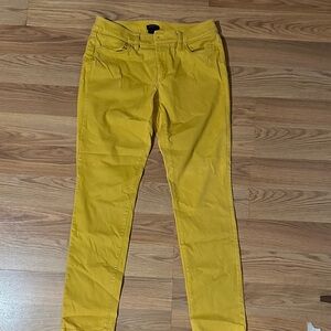 Ann Taylor Mustard Yellow Curvy Pants